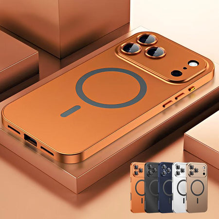 Alloy Aluminum Magnetic Case for iPhone 17 Pro Max, 16, 15, 14, 13, 12 Pro Max and iPhone Air 17 - Ultra-Thin Full Coverage Lens Protection