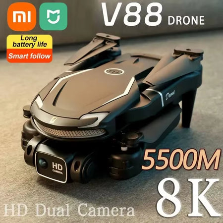 Xiaomi V88 Drone - 8K 5G GPS Professional HD Aerial Photography Quadcopter with Dual Camera Remote Control UAV