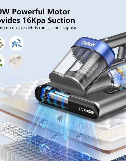 Load image into Gallery viewer, 16Kpa Handheld Mattress Vacuum Cleaner, UV Light for Deep Cleaning Beds &amp; Sofas
