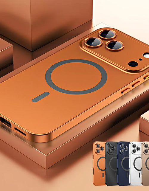 Load image into Gallery viewer, Alloy Aluminum Magnetic Case for iPhone 17 Pro Max, 16, 15, 14, 13, 12 Pro Max and iPhone Air 17 - Ultra-Thin Full Coverage Lens Protection
