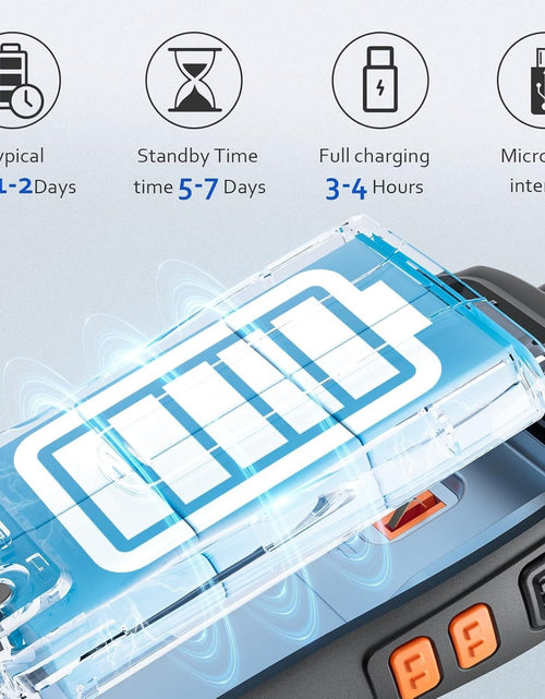 Load image into Gallery viewer, Long Range 100 Mile Walkie Talkie Two Way Radio Charge Headset Waterproof 4 PACK
