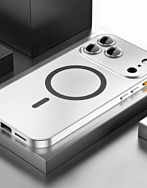 Load image into Gallery viewer, Alloy Aluminum Magnetic Case for iPhone 17 Pro Max, 16, 15, 14, 13, 12 Pro Max and iPhone Air 17 - Ultra-Thin Full Coverage Lens Protection
