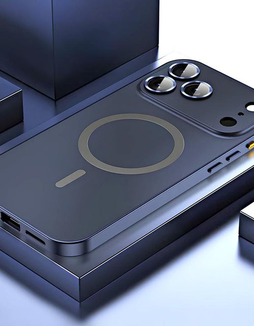 Load image into Gallery viewer, Alloy Aluminum Magnetic Case for iPhone 17 Pro Max, 16, 15, 14, 13, 12 Pro Max and iPhone Air 17 - Ultra-Thin Full Coverage Lens Protection
