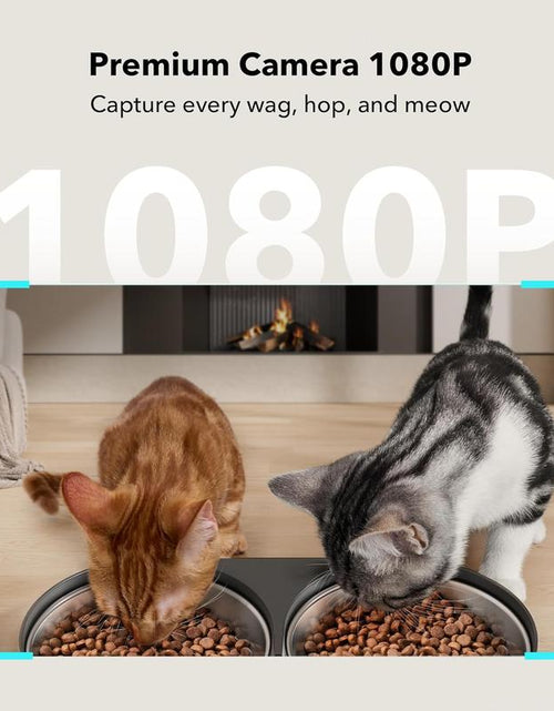 Load image into Gallery viewer, PETLIBRO Smart Automatic Cat Feeder with Camera for Dual Pet Use, 1080P HD Video and Night Vision, 5G WiFi Connectivity, Two-Way Audio, Low Food and Motion Alerts, Dual Tray Design, 5L Capacity, Black
