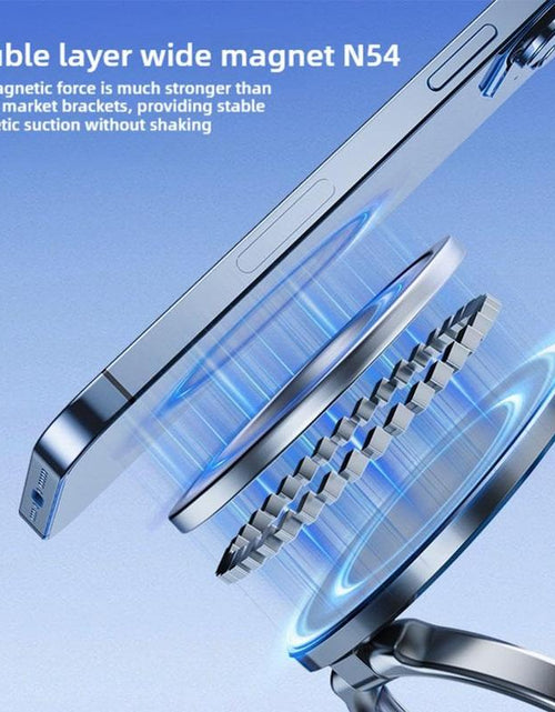 Load image into Gallery viewer, BAILIXIN 360° Adjustable Vacuum Magnetic Phone Mount - Portable and Foldable Stand for All Smartphones, Compatible with Any Car Model and Gym/Bathroom Mirrors
