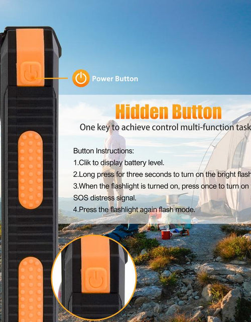 Load image into Gallery viewer, Solar-Powered Portable Charger with Dual USB Output and Flashlight, Wireless Car Charging Capability, Ideal for Travel and Electronic Devices
