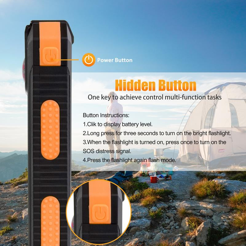 Solar-Powered Portable Charger with Dual USB Output and Flashlight, Wireless Car Charging Capability, Ideal for Travel and Electronic Devices