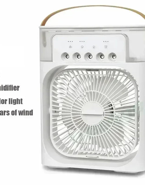 Load image into Gallery viewer, New 3 in 1 Fan Air Conditioner Household Mini Air Cooler LED Night Light Portable Humidifier Air Adjustment Fan Office Home Fan
