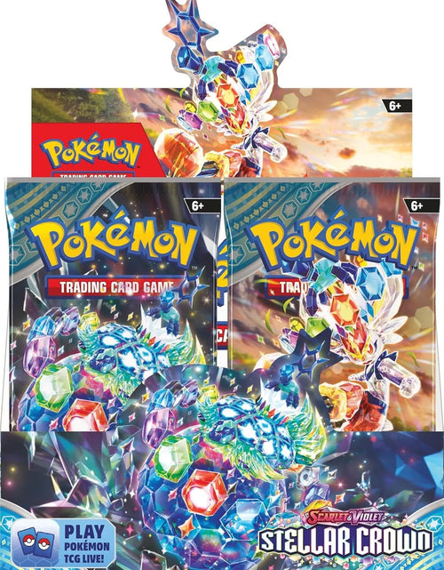 Load image into Gallery viewer, Trading Card Game: Scarlet and Violet Stellar Crown Booster Box 36 Count
