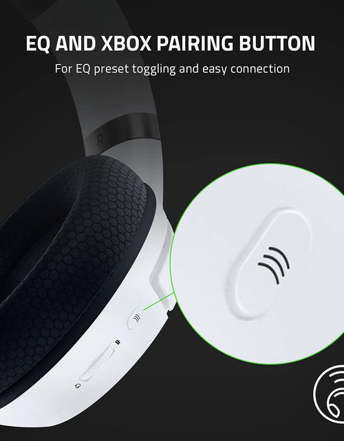 Load image into Gallery viewer, Kaira Wireless Gaming Headset for Xbox Series X|S, Xbox One: Triforce Titanium 50Mm Drivers - Cardioid Mic - Breathable Memory Foam Ear Cushions - EQ Pairing Button - Windows Sonic - White
