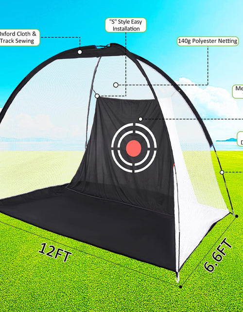 Load image into Gallery viewer, Golf Net,Golf Net Backyard Driving,Golf Driving Range,Golf Set Net,Heavy Duty Dome Golf Practice Net,Golf Practice Hitting Net,Quick Setup with Target Cloth and Carry Bag(Style Optional)

