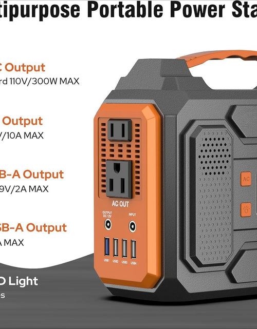 Load image into Gallery viewer, 300W Portable Solar Generator with 60W Foldable Solar Panel and 280Wh Pure Sine Wave Power Station
