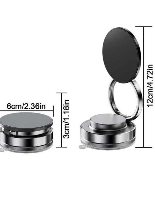Load image into Gallery viewer, BAILIXIN 360° Adjustable Vacuum Magnetic Phone Mount - Portable and Foldable Stand for All Smartphones, Compatible with Any Car Model and Gym/Bathroom Mirrors
