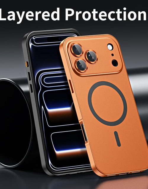 Load image into Gallery viewer, Alloy Aluminum Magnetic Case for iPhone 17 Pro Max, 16, 15, 14, 13, 12 Pro Max and iPhone Air 17 - Ultra-Thin Full Coverage Lens Protection
