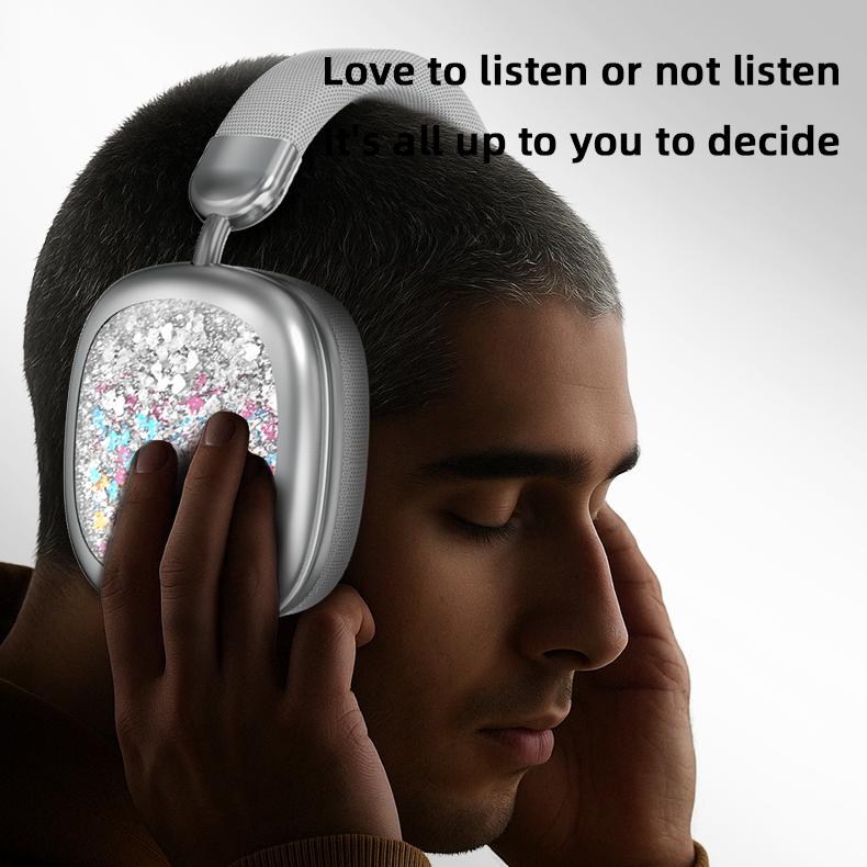 YANUQIA Wireless Over-Ear Headphones with Hi-Fi Stereo Sound and Noise Cancellation, Ideal for Travel, Work, Sports, and Gaming, Featuring Built-In Microphone and Extended Battery Life, Compatible with iPhone, Laptops, and iOS/Android Devices