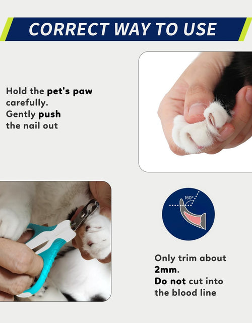 Load image into Gallery viewer, Pet Nail Clippers, Professional Claw Trimmer, Scissor for Cats, Dogs, Puppies, Kittens, Hamsters, Rabbits and Small Animals, Sharp, Safe
