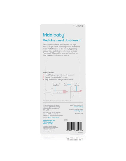 Load image into Gallery viewer, Medifrida Accu-Dose Baby Medicine Syringe with Pacifier Tip
