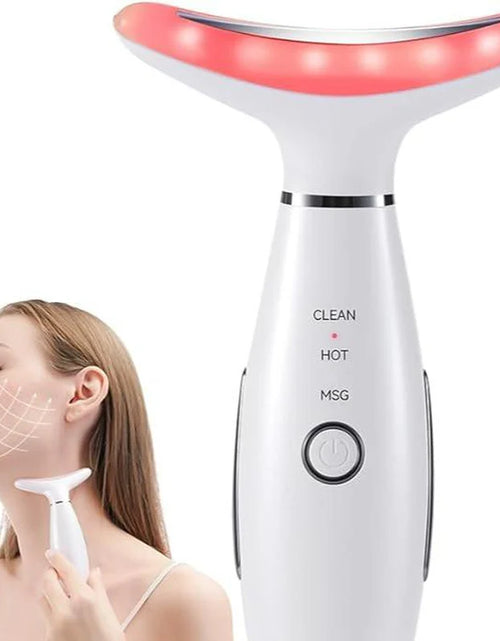 Load image into Gallery viewer, 7-In-1 Neck Face Massager, 7 Color Led Face Neck Massage for Skin Care at Home, Portable Facial Massager,Face Sculpting Tool,Multifunctional Vibration
