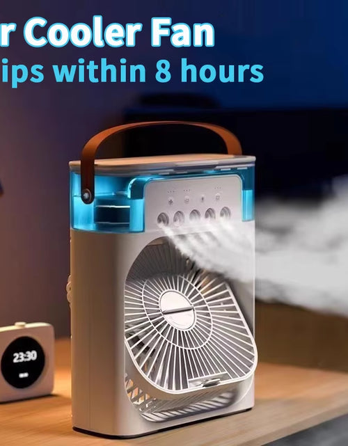 Load image into Gallery viewer, New 3 in 1 Fan Air Conditioner Household Mini Air Cooler LED Night Light Portable Humidifier Air Adjustment Fan Office Home Fan
