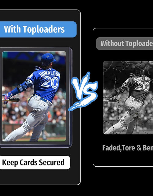 Load image into Gallery viewer, Top Loader Sleeves Baseball Card Sleeves Trading Card Sleeve Baseball Card Protectors Toploader Card Protectors (30 Count)

