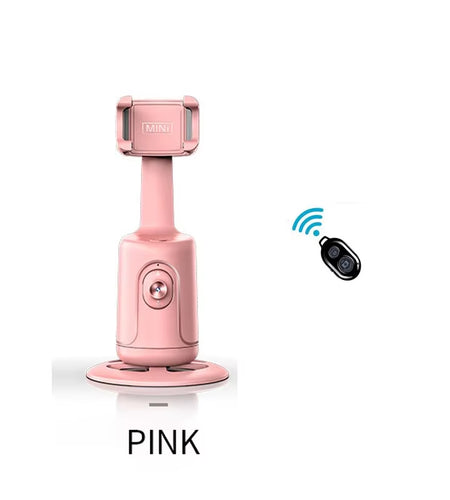 Auto Tracking Gimbal Stabilizer with AI Camera Recognition for Body and Face Tracking, 360° Rotation, Intelligent Follow, and Live Streaming Phone Mount