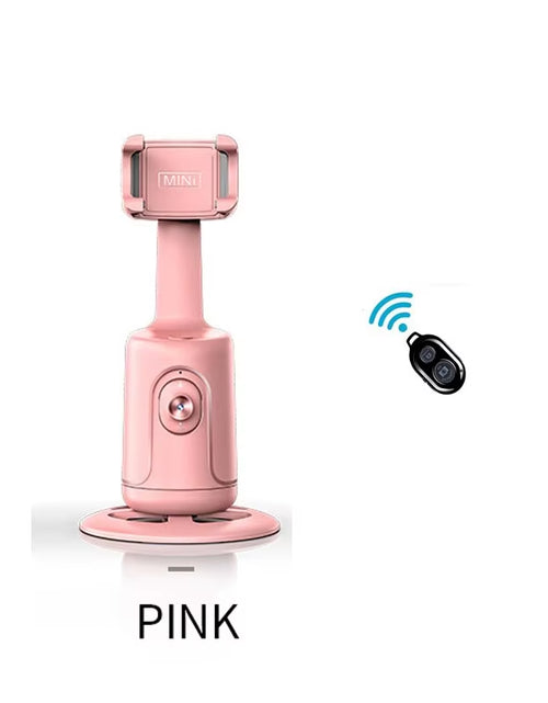 Load image into Gallery viewer, Auto Tracking Gimbal Stabilizer with AI Camera Recognition for Body and Face Tracking, 360° Rotation, Intelligent Follow, and Live Streaming Phone Mount
