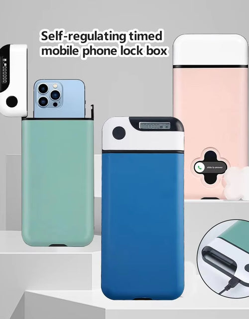 Load image into Gallery viewer, Portable Mobile Phone Lock Box Timer Smartphone Locking Case Safe Timed Lockbox Self-Discipline Keepin Box Limit Cell Phones Use
