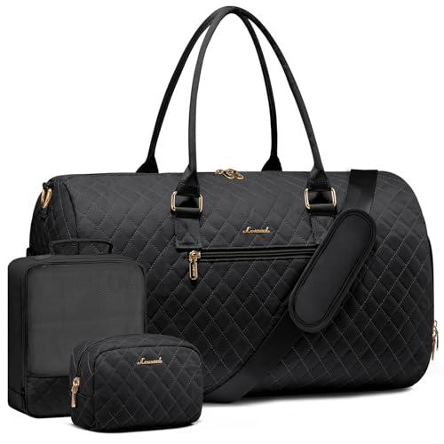 Load image into Gallery viewer, Women&#39;s Travel Duffle Bag with Toiletry Compartment, Overnight Shoe Storage, and Wet Pocket - Ideal for Gym, Weekend Getaways, and Labor &amp; Delivery
