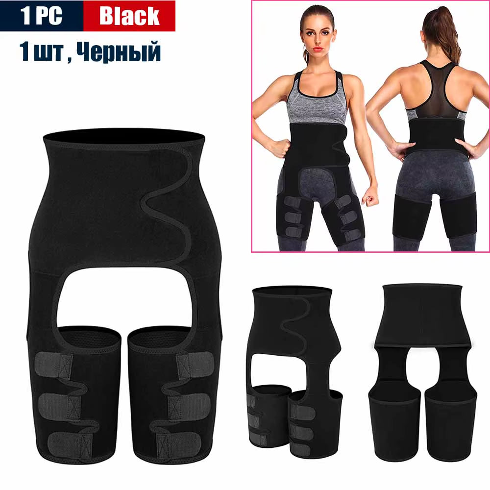 Body 3-In-1 Waist and Thigh Trimmer for Women Weight Loss Butt Lifter Waist Trainer Slimming Support Belt Hip Raise Shapewear