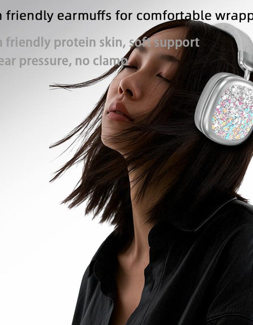 Load image into Gallery viewer, YANUQIA Wireless Over-Ear Headphones with Hi-Fi Stereo Sound and Noise Cancellation, Ideal for Travel, Work, Sports, and Gaming, Featuring Built-In Microphone and Extended Battery Life, Compatible with iPhone, Laptops, and iOS/Android Devices
