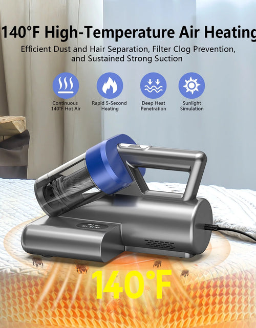 Load image into Gallery viewer, 16Kpa Handheld Mattress Vacuum Cleaner, UV Light for Deep Cleaning Beds &amp; Sofas
