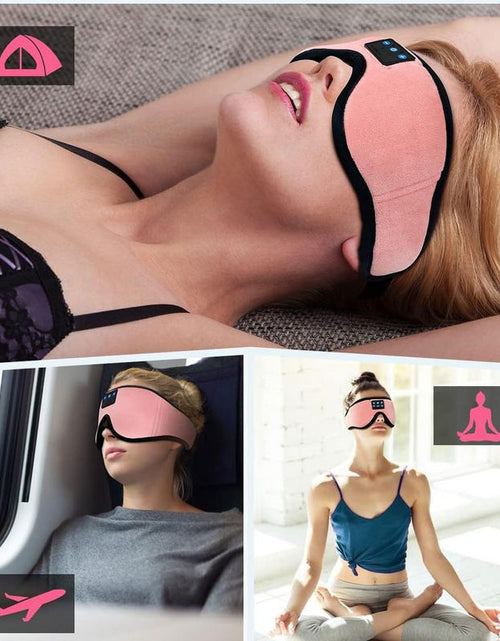 Load image into Gallery viewer, HITOZON Wireless Sleep Headphones and 3D Eye Mask with Ultra-Thin HD Stereo Speakers for Enhanced Comfort During Sleep, Workouts, and Travel - Bluetooth Compatible, Unisex, Ideal for Meditation and Insomnia Relief
