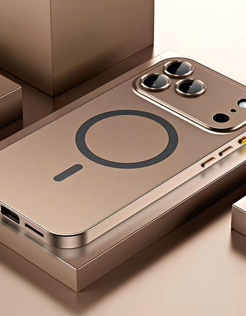 Load image into Gallery viewer, Alloy Aluminum Magnetic Case for iPhone 17 Pro Max, 16, 15, 14, 13, 12 Pro Max and iPhone Air 17 - Ultra-Thin Full Coverage Lens Protection
