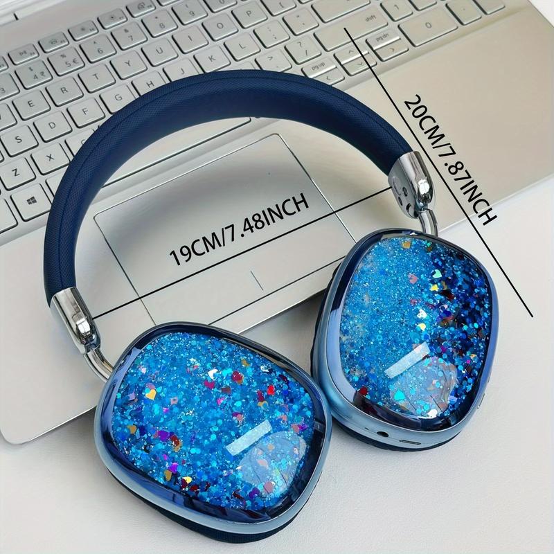 YANUQIA Wireless Over-Ear Headphones with Hi-Fi Stereo Sound and Noise Cancellation, Ideal for Travel, Work, Sports, and Gaming, Featuring Built-In Microphone and Extended Battery Life, Compatible with iPhone, Laptops, and iOS/Android Devices