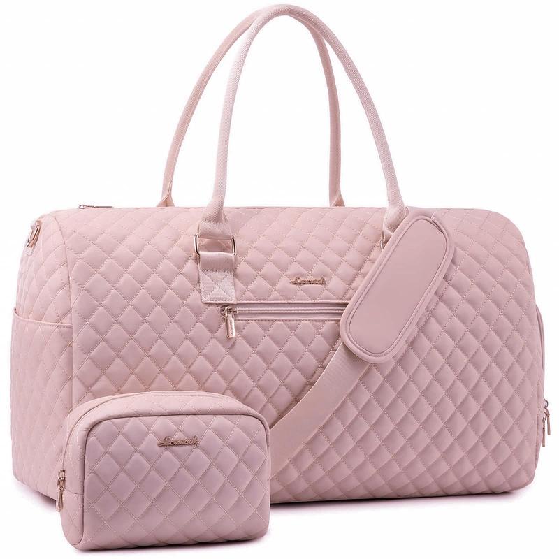 Women's Travel Duffle Bag with Toiletry Compartment, Overnight Shoe Storage, and Wet Pocket - Ideal for Gym, Weekend Getaways, and Labor & Delivery