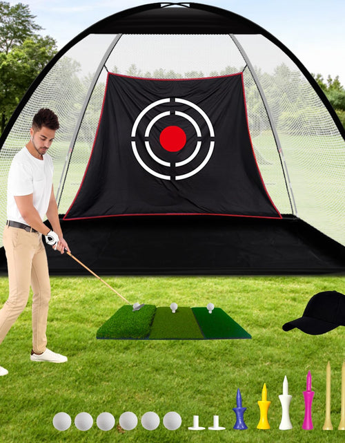 Load image into Gallery viewer, Golf Net,Golf Net Backyard Driving,Golf Driving Range,Golf Set Net,Heavy Duty Dome Golf Practice Net,Golf Practice Hitting Net,Quick Setup with Target Cloth and Carry Bag(Style Optional)
