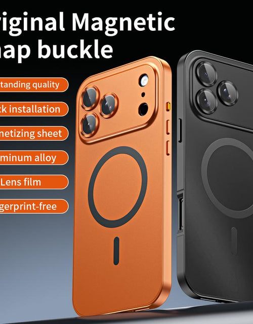 Load image into Gallery viewer, Alloy Aluminum Magnetic Case for iPhone 17 Pro Max, 16, 15, 14, 13, 12 Pro Max and iPhone Air 17 - Ultra-Thin Full Coverage Lens Protection
