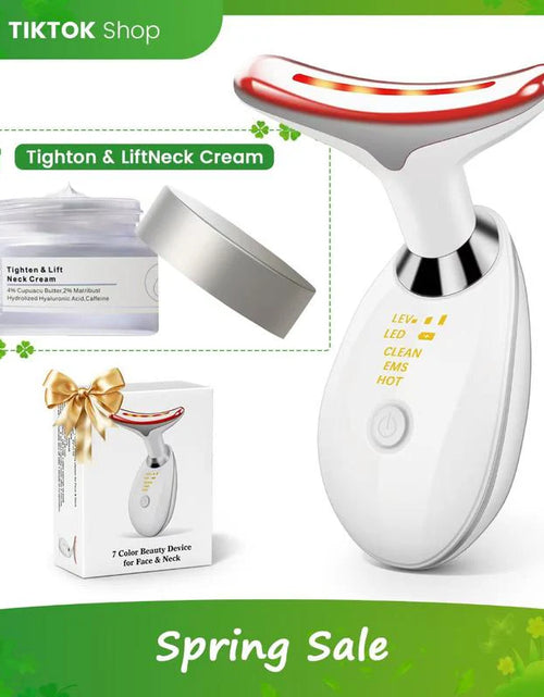 Load image into Gallery viewer, 7-In-1 Neck Face Massager, 7 Color Led Face Neck Massage for Skin Care at Home, Portable Facial Massager,Face Sculpting Tool,Multifunctional Vibration
