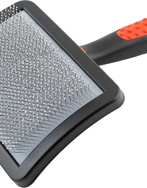 Load image into Gallery viewer, Paw Brothers Soft Pin Curved Slicker Brush for Dogs, Coated Tips, Maximum Coverage, Gentle on Skin, Large
