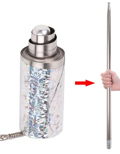 Load image into Gallery viewer, 150Cm Length Appearing Cane Portable Pocket Magic Staff Steel Magic Trick Wand Telescopic Sticks Professional Funny Trick Prop
