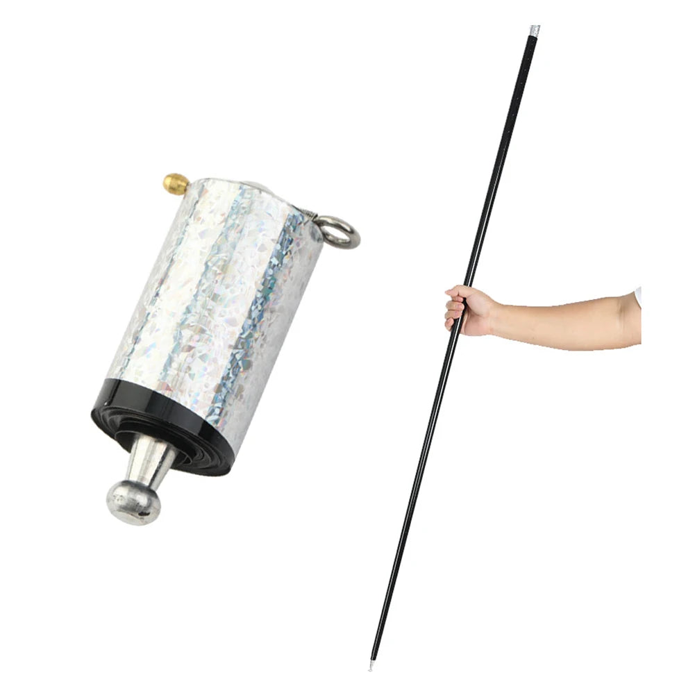 150Cm Length Appearing Cane Portable Pocket Magic Staff Steel Magic Trick Wand Telescopic Sticks Professional Funny Trick Prop