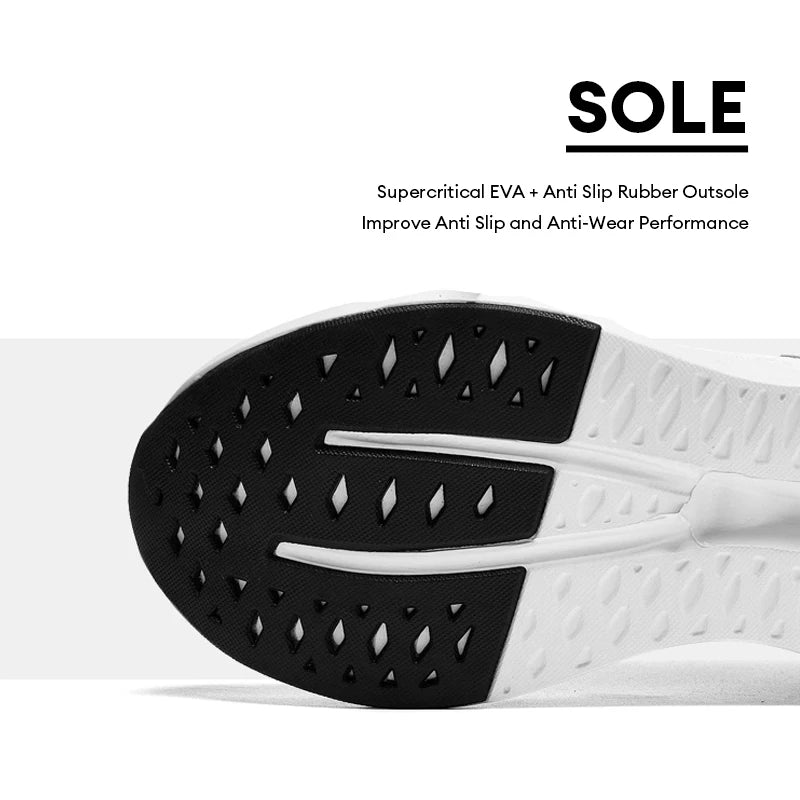 Men's Cushioned Running Shoes with Energy Return, Breathable Knit, Arch Support, and Shock Absorption - Women's Casual Marathon Sneakers