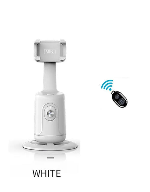 Load image into Gallery viewer, Auto Tracking Gimbal Stabilizer with AI Camera Recognition for Body and Face Tracking, 360° Rotation, Intelligent Follow, and Live Streaming Phone Mount
