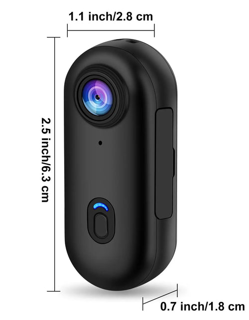 Load image into Gallery viewer, Pocket 4K Mini Camera Magnetic Wearable Cam with Waterproof Shell Wifi Bike Camera Friendly for Casual Cycling Vlog Home Use
