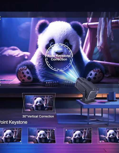 Load image into Gallery viewer, HY320 4K HD Projector with Android 11, WiFi 6, Allwinner H713, 390 ANSI Lumens, Bluetooth 5.0, 1920x1080P, Upgraded Portable Outdoor Model
