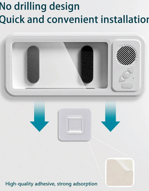 Load image into Gallery viewer, Waterproof Bathroom Phone Case with Bluetooth Speaker and Wall Mount Holder - Anti-Fog Design for Shower and Kitchen Use
