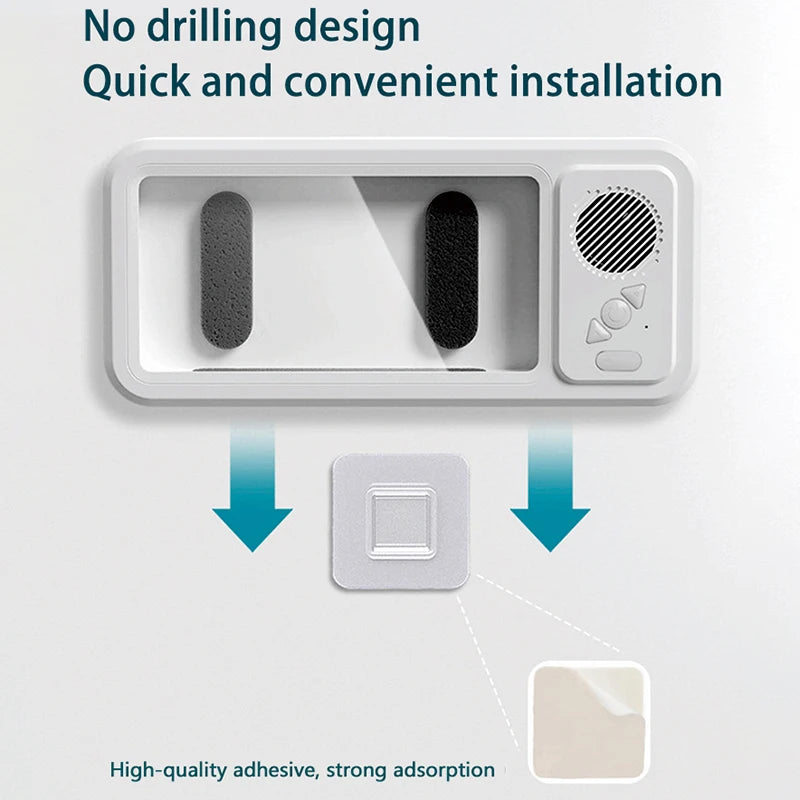 Waterproof Bathroom Phone Case with Bluetooth Speaker and Wall Mount Holder - Anti-Fog Design for Shower and Kitchen Use