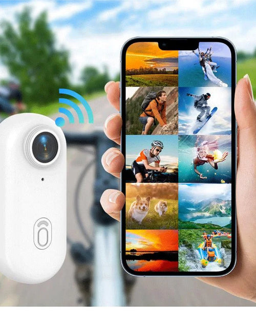 Load image into Gallery viewer, Pocket 4K Mini Camera Magnetic Wearable Cam with Waterproof Shell Wifi Bike Camera Friendly for Casual Cycling Vlog Home Use
