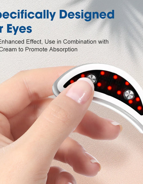 Load image into Gallery viewer, Micro-Current Pulse Eye Beauty Device for Women Home Use Red Light Heating Reduce Dark Circles Eye Bags Fine Lines Eye Care Tool
