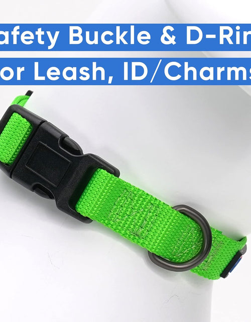 Load image into Gallery viewer, Pet Soft Adjustable Solid Color Nylon Puppy/Dog Collar Matching Leash and Harness Sold Separately

